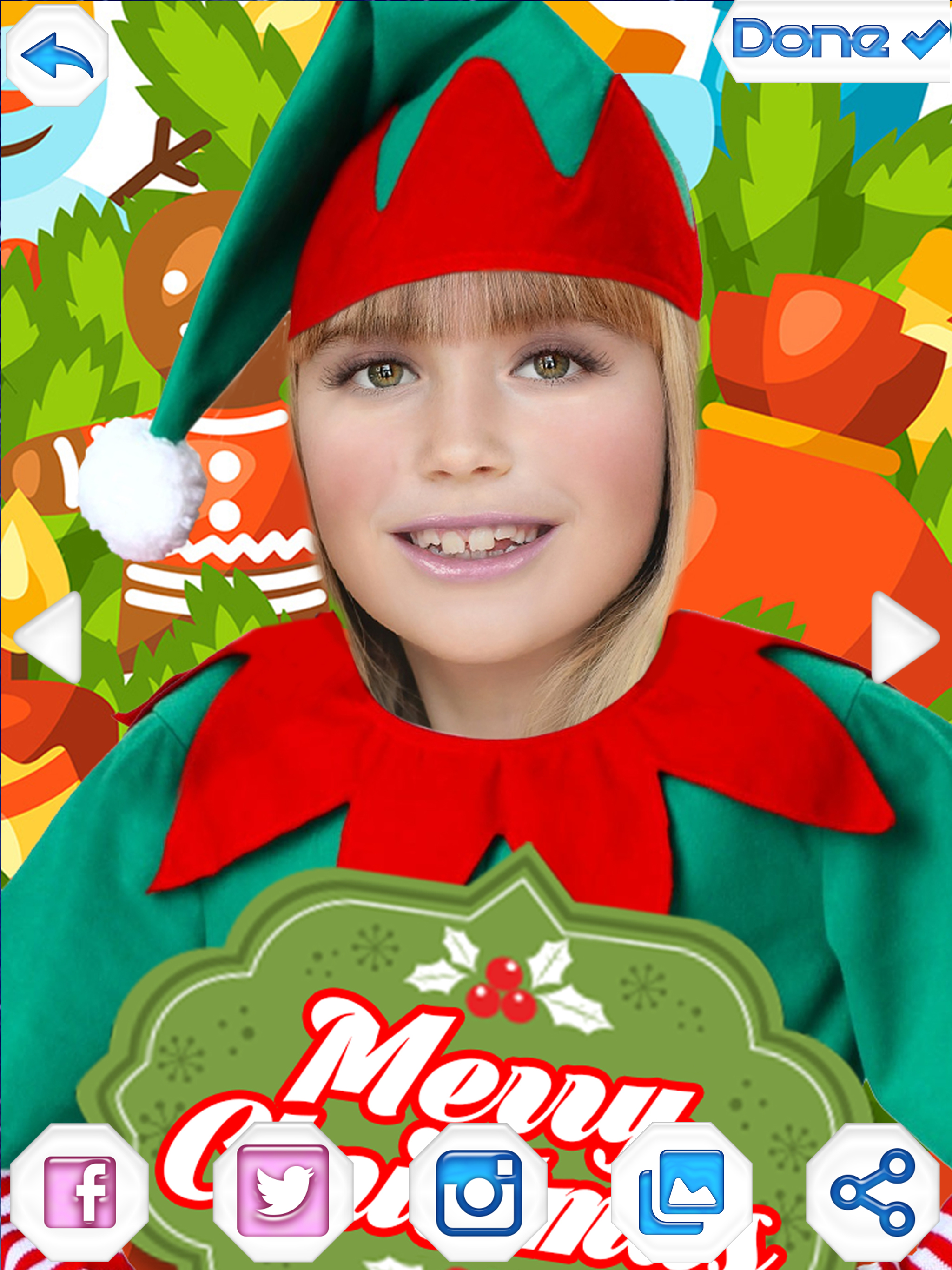 Elf Photo Booth – Christmas Camera Pic Stickers