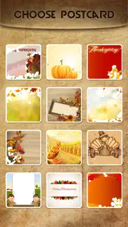 holiday greeting cards free - mail thank you ecards & send wishes for american thanksgiving day iphone screenshot 3