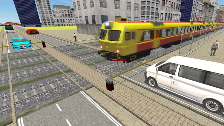 Driving In City Train 2016
