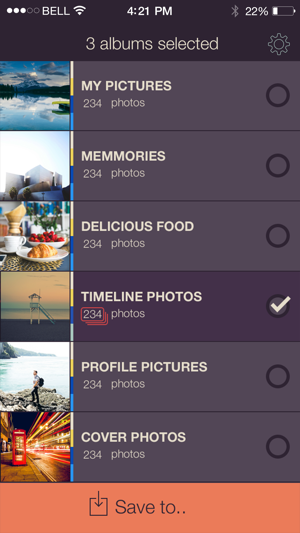 ‎PikUp Pro - Backup Social Photo Screenshot