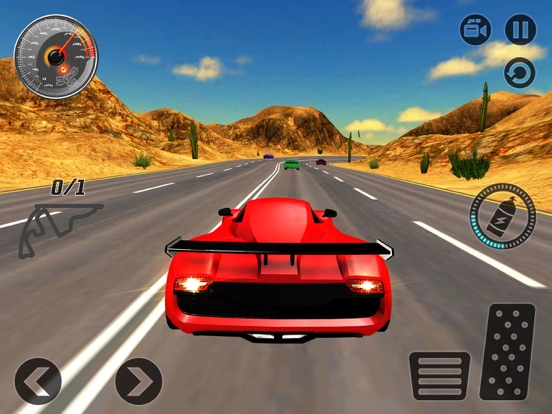 Fast Racing Car Simulator 3D - Winter Race 2017 iPad screenshot