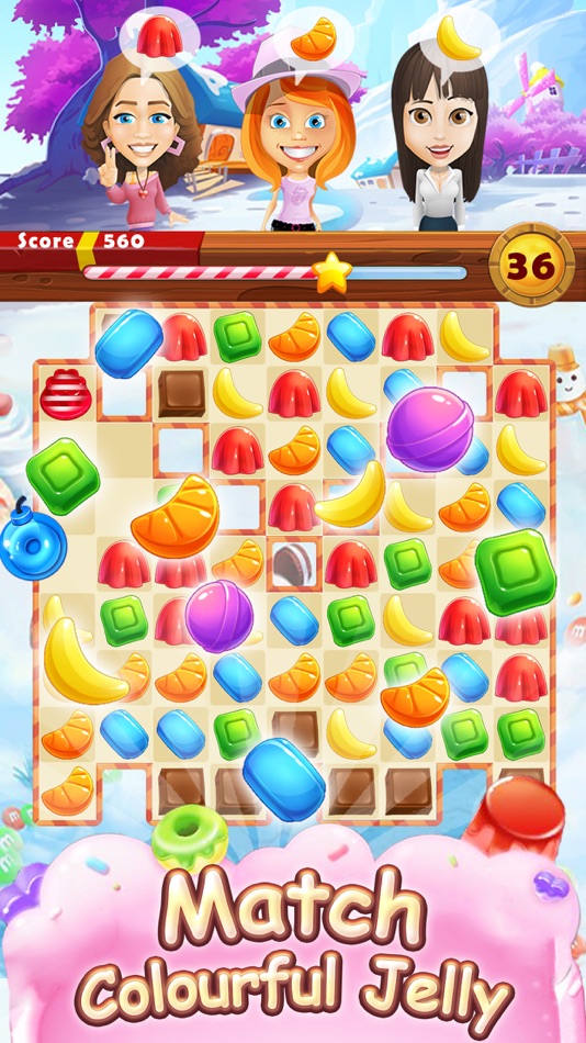 Sweet Jelly Paradise: Match & Serve - 1.0 - (iOS)