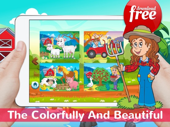 Screenshot #5 pour Farm Animals Jigsaw Puzzles Games HD Free For Kids