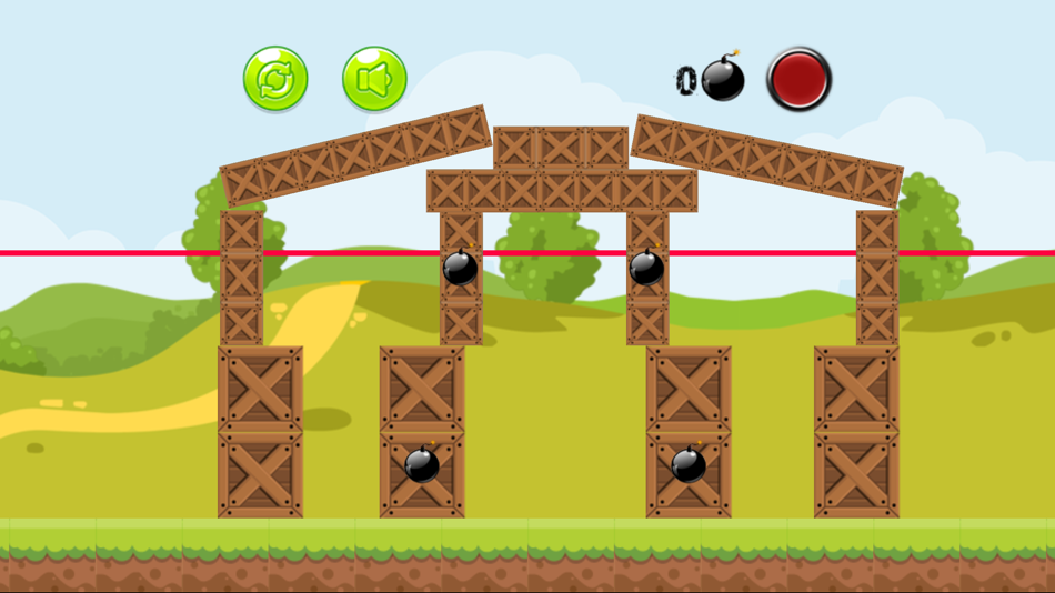 #2. Bomb Block Dude (iOS) 由: Alongkorn Wongvisate