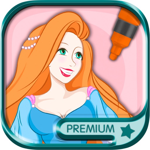 Paint and Color Princesses coloring book – Pro icon