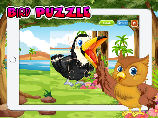 Screenshot #6 pour Puzzle d'oiseaux animaux Jeux et puzzle enfant