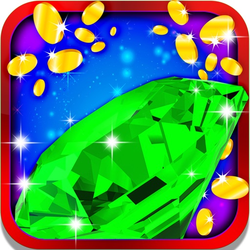 Jewels Pop King Slot Machine: Break the ice to win big free casino gem prize Icon