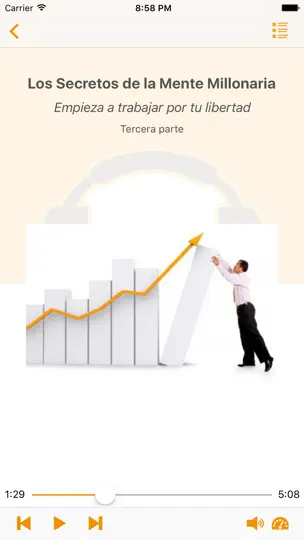 Captura de pantalla de Los Secretos De La Mente Millonaria - Audiolibro en iPhone 2