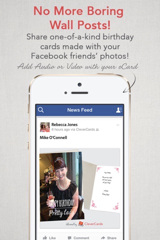 CleverCards: Greeting Cards & eCards for Facebook screenshot 3