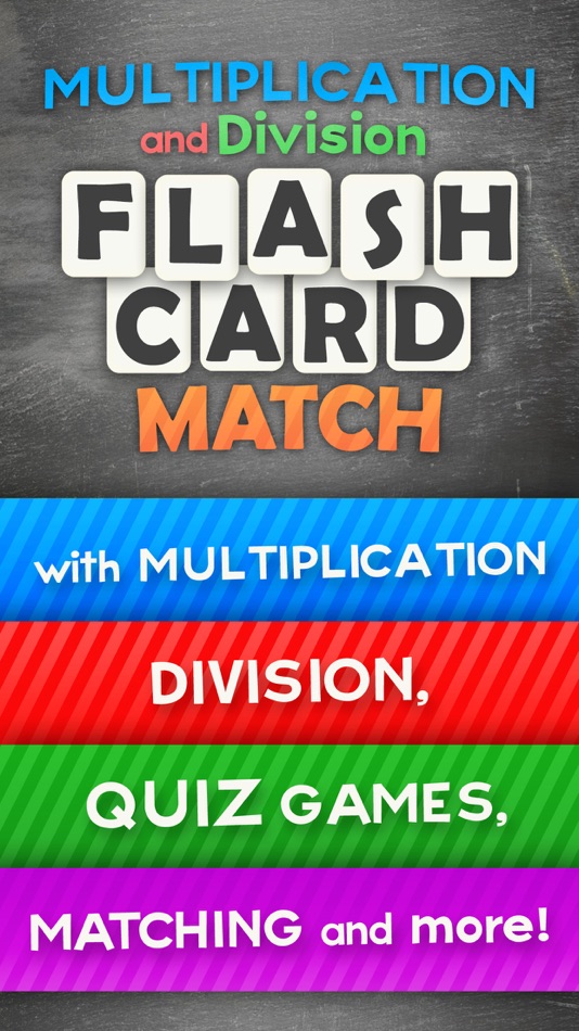 Multiplication and Division Math Flashcard Match Games for Kids in 2nd and 3rd Grade - 1.2 - (iOS)