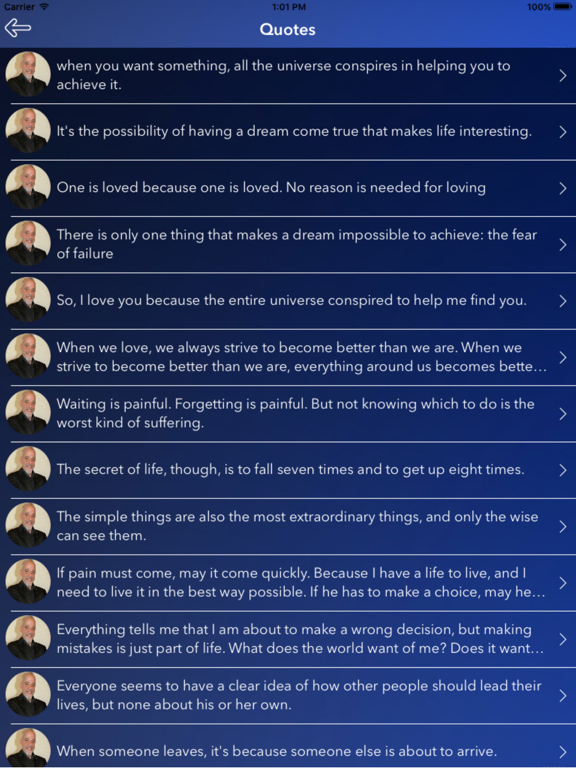 Screenshot #6 pour Paulo Coelho Quotes