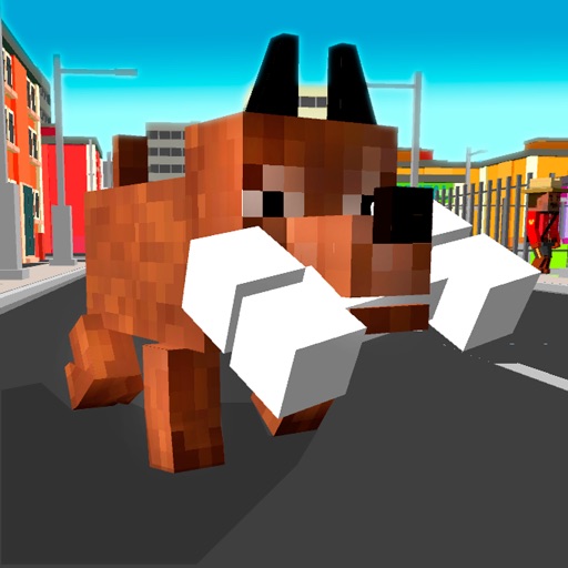 Pixel City: Cube Dog 3D Full icon