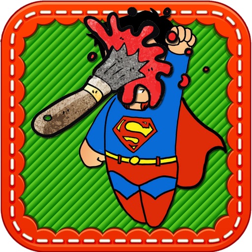 Coloring Game Superman Version Icon