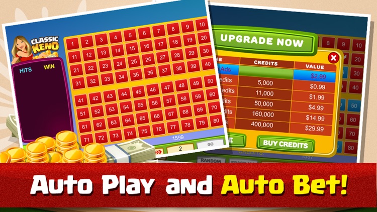 Classic Keno Casino - Video Casino Play for Free Fun screenshot-3