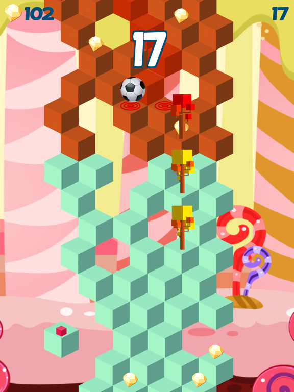 Screenshot #5 pour Cube Sauter Ball Jeux - portée en haut dans le ciel jouer cette interminable bloque empilage gratuit