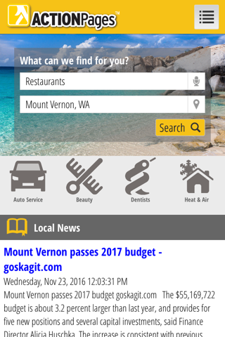 Action Pages - náhled