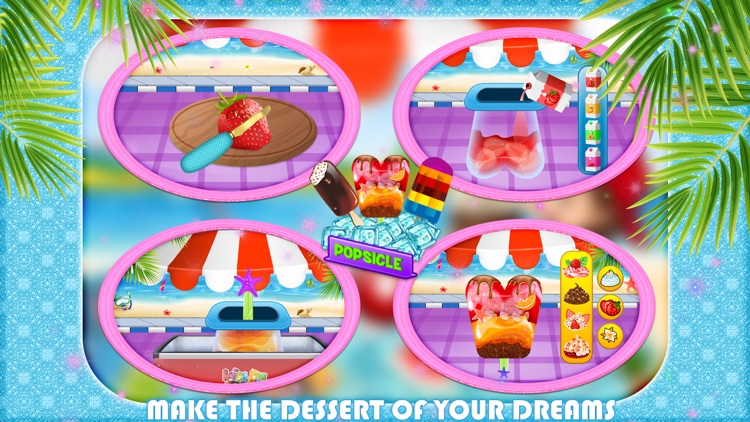 Frozen Dessert Food Stand - Crazy cooking & scramble baking game for kids