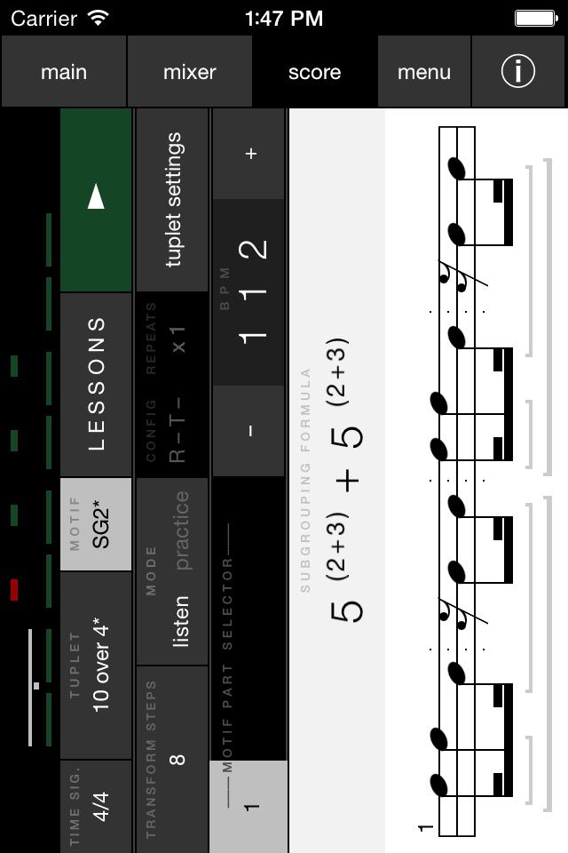 Tuplet Trainer screenshot 3