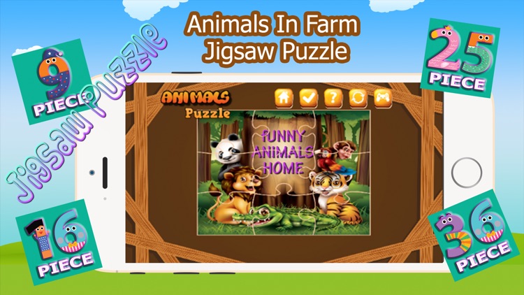 Animals In Farm Jigsaw Puzzle