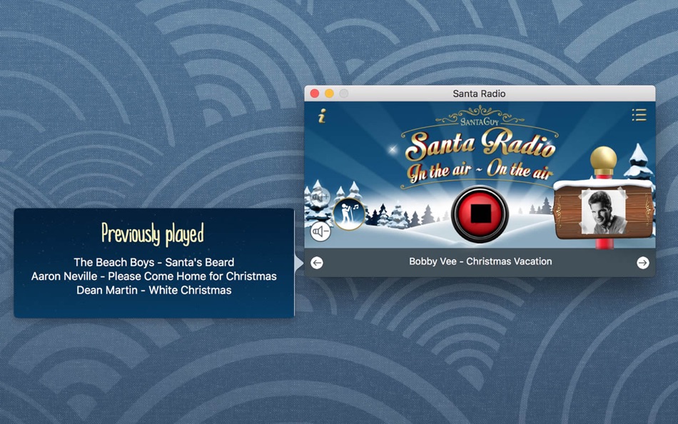 #5. Santa Radio (macOS) Podle: VoiceoverGuy