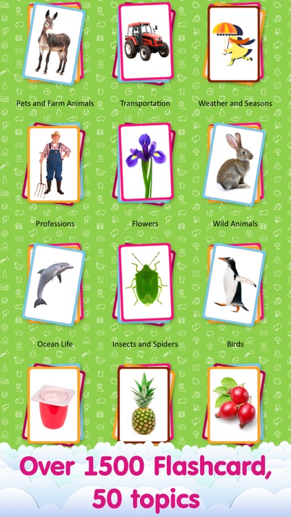 Flashcards for Kids PRO - Learn My First Words with Child Development Flash Cards