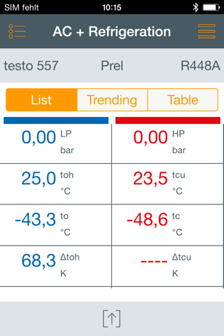 testo Refrigeration screenshot 2