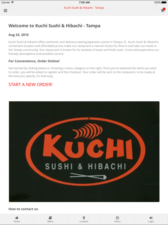 Kuchi Sushi & Hibachi - Tampa Online Ordering