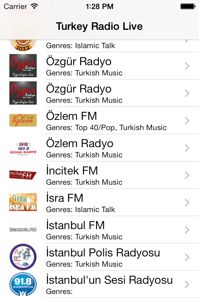 Turkey Radio Live Player (Turkish / Türkiye / Türkçe / Turk / Türk radyo) screenshot 2