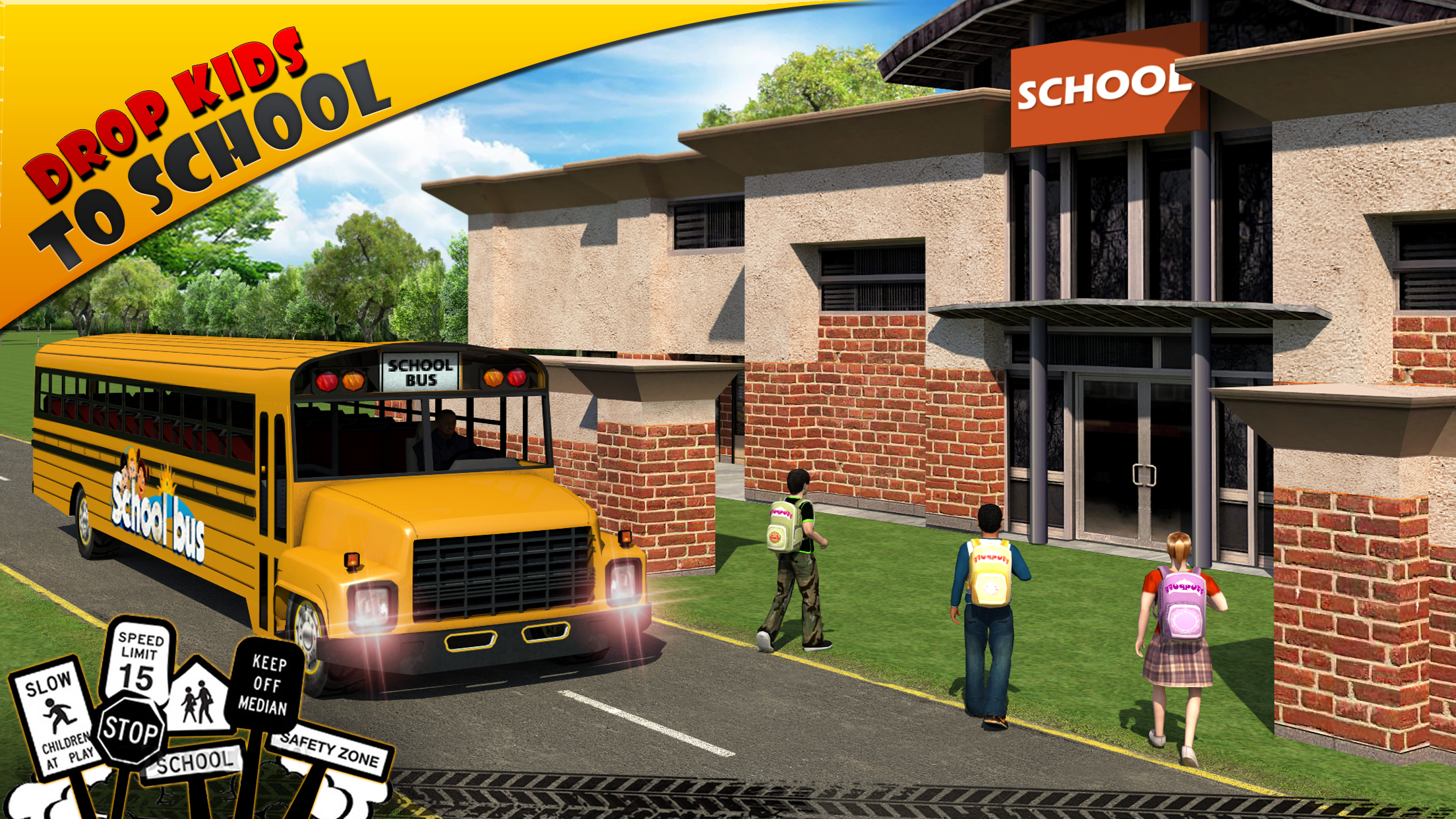 Schoolbus Driver 3D SIM screenshot 4