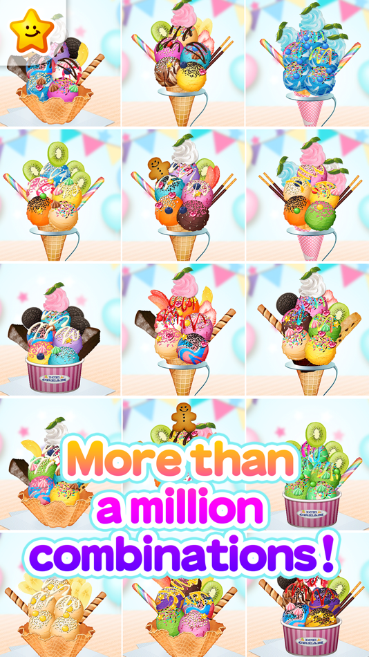 #4. Let's do pretend Ice-cream shop! - Work Experience-Based Brain Training App (iOS) 由: KidsStar Inc.