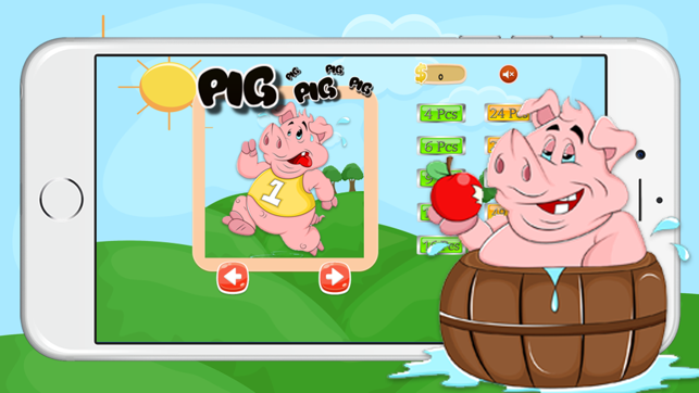 Cute Baby Pigs Jigsaw Puzzles Game For Pre-School Girls And (圖2)-速報App
