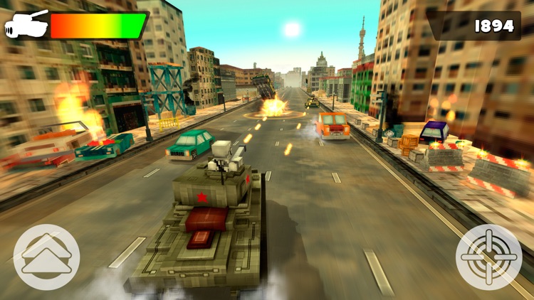 Tank Simulator 2016 | Blocky Tanki Racing Battle screenshot-4