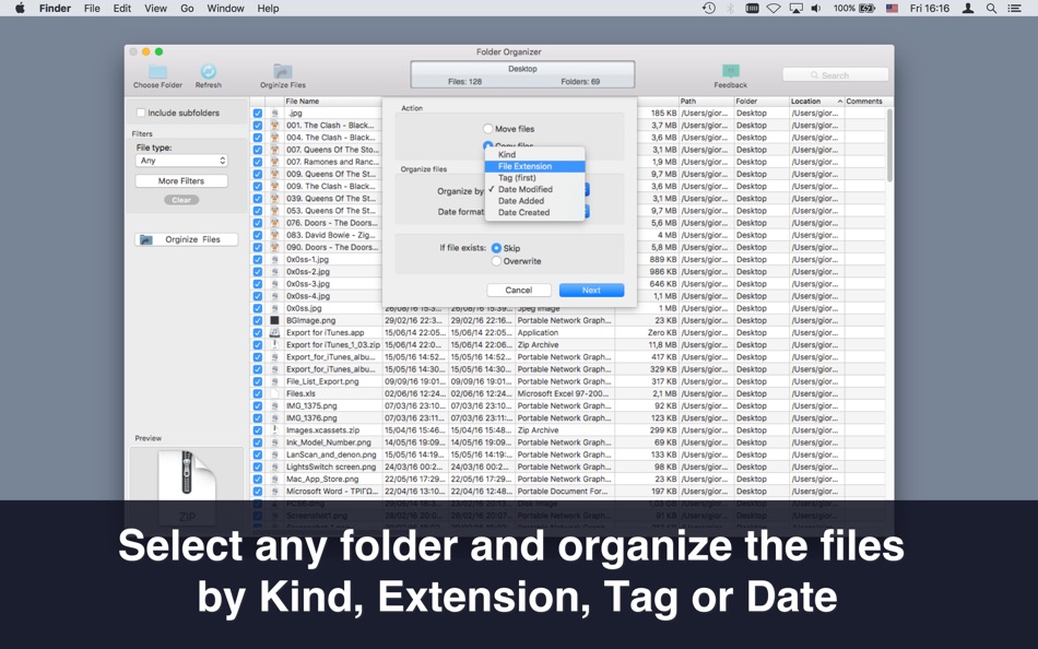 #2. Folder Organizer (macOS) 由: Georgios Trigonakis
