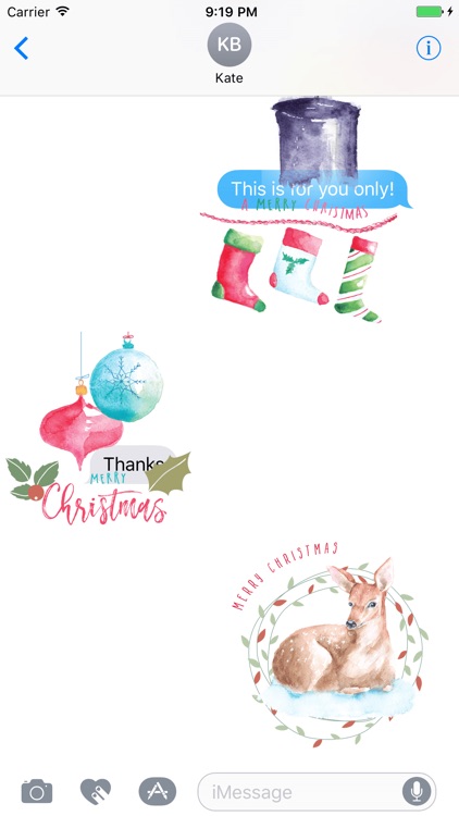 xmas.2017.xmas stickers - watercolor xmas stickers