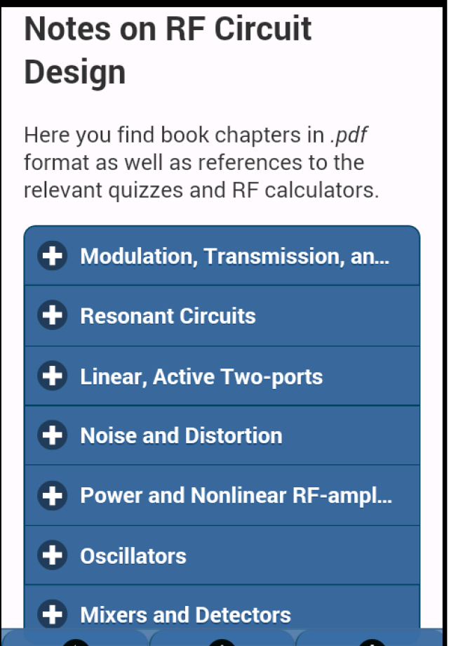 RF Circuit Toolbox