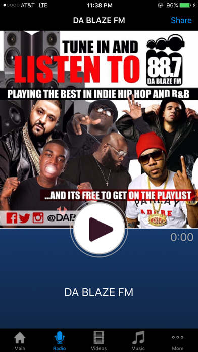 Screenshot 1 of Da Blaze FM App