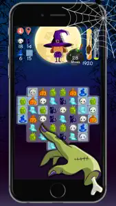 Cats & witches Halloween crush bubble game of zombies screenshot #4 for iPhone