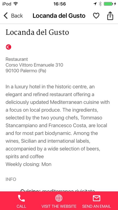 Italy – Restaurants by Touring Screenshot