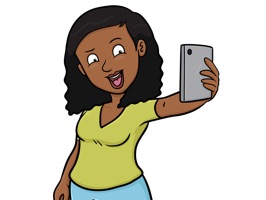 Awesome Monica Selfie Stickers