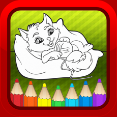 Activities of Cute Cat Kids Coloring Book Page - Learning Game for Toddlers