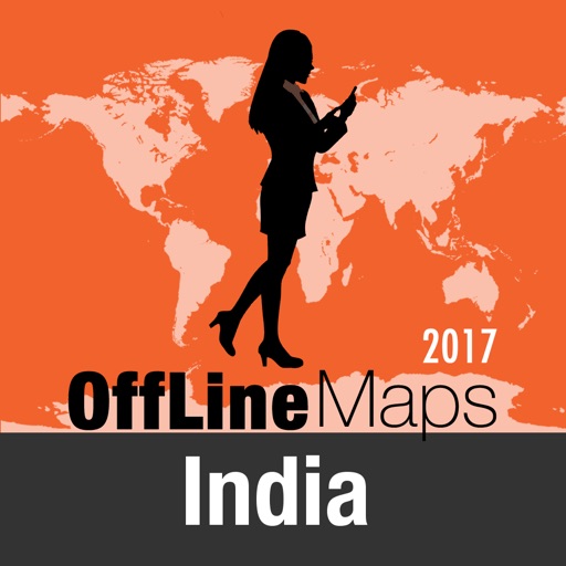 India Offline Map and Travel Trip Guide icon