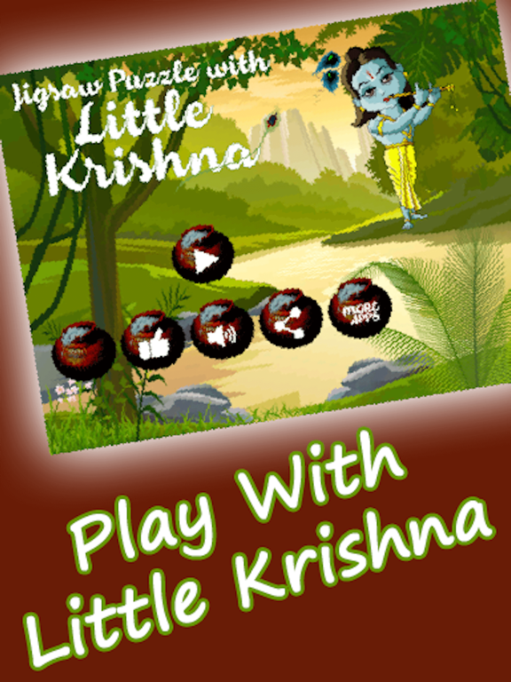 Screenshot #6 pour Little Krishna jighsaw puzzle free game for kids - the hindu divine god krishna lila