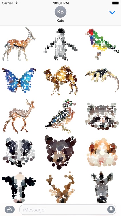 Dotted Animals Stickers
