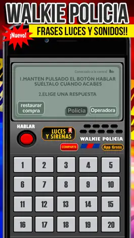 Game screenshot Walkie Policia apk