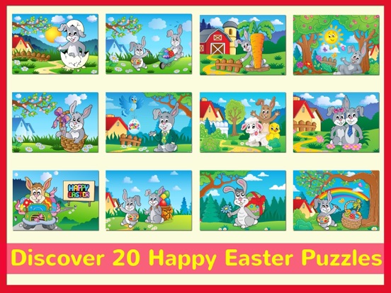 Screenshot #4 pour Happy Easter Jigsaw Puzzles Free For Toddlers & Me