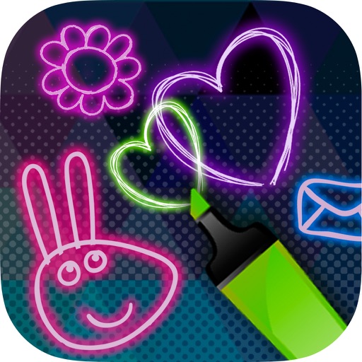 Neon drawing icon