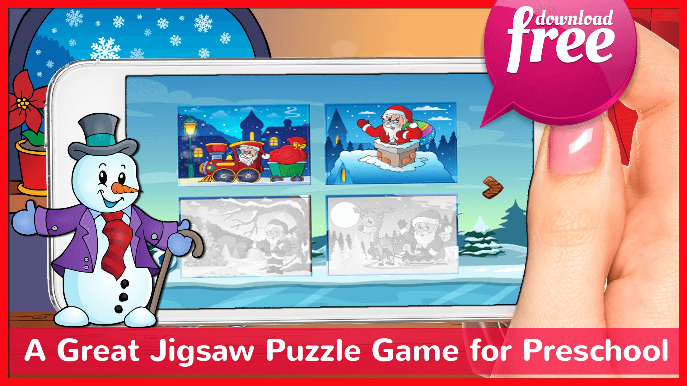 Christmas Time Jigsaw Puzzles Games Free For Kids screenshot 4