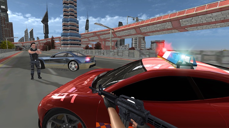 Police Car Gangster Escape Sim