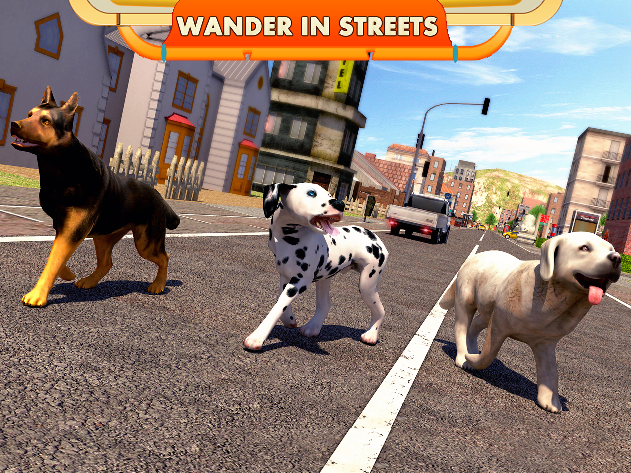 Street Dog Simulator 3D screenshot 6