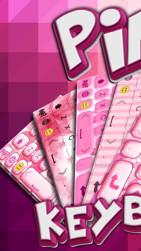 #1. Pink Keyboard Ultimate Edition – Fabulous Keyboards for Girls with Glitter Backgrounds and Emoji (iOS) Podle: Sandra Djukic